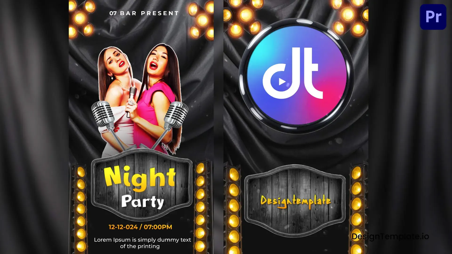 DJ Nightclub Party Flyer Instagram Story